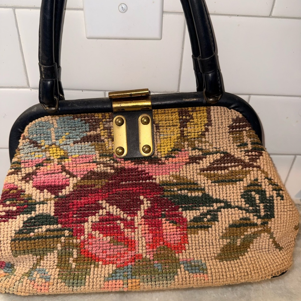 Vintage Empress 1950’s Needlepoint Handbag